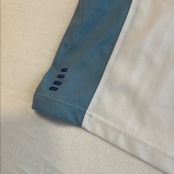 FILA WHITE BLUE PERFORMANCE POLO SHIRT MEN SIZE L - Picture 4 of 4